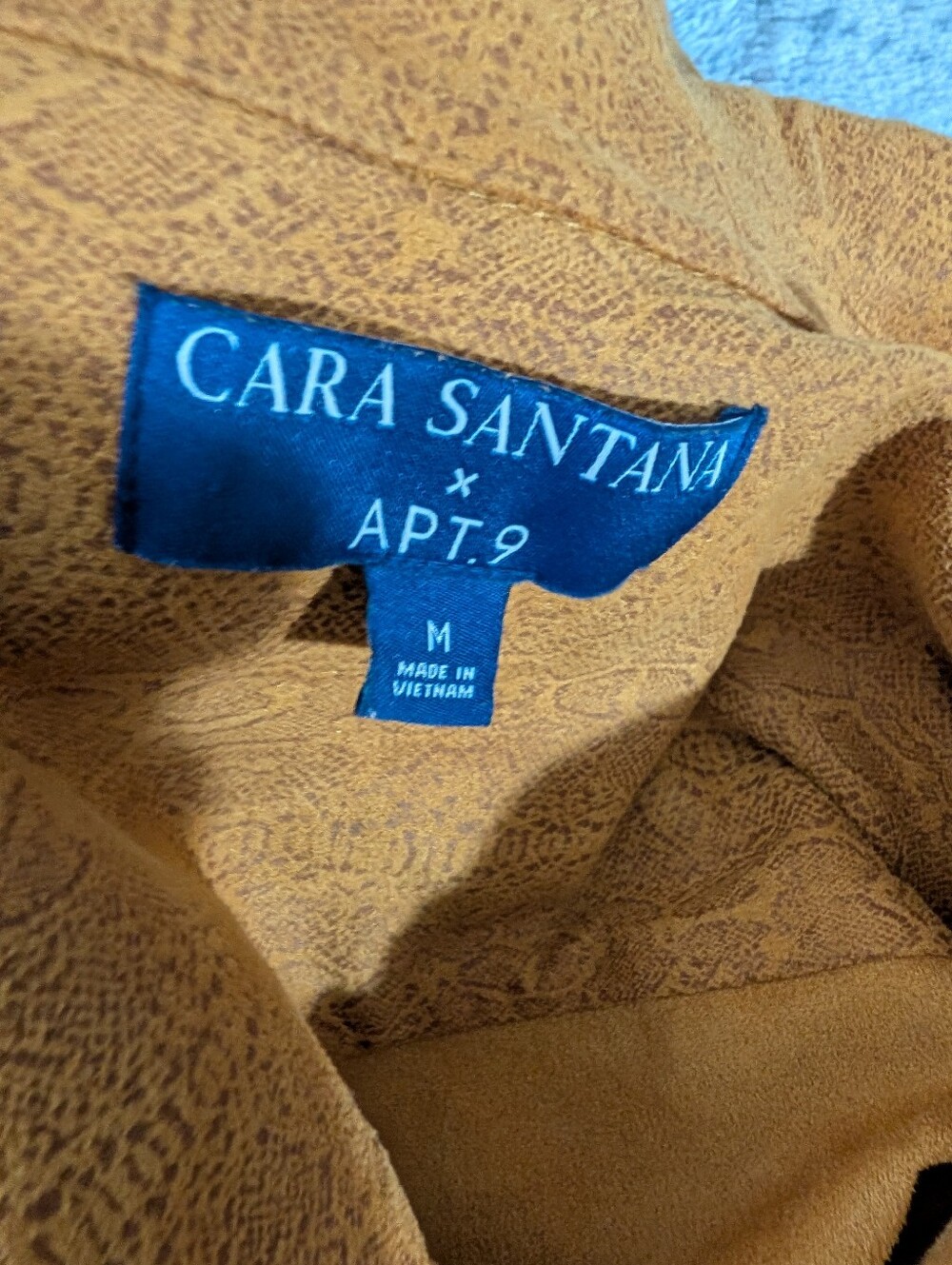 Cara Santana x Apt. 9 utility jumpsuit Mustard Jumpsuit with Belted Waist Sz M - Picture 10 of 11